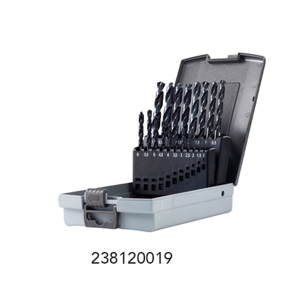 Assortimento di punte rettificate nere in box ABS
