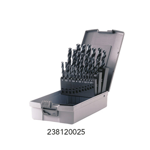 Assortimento di punte rettificate nere in box ABS