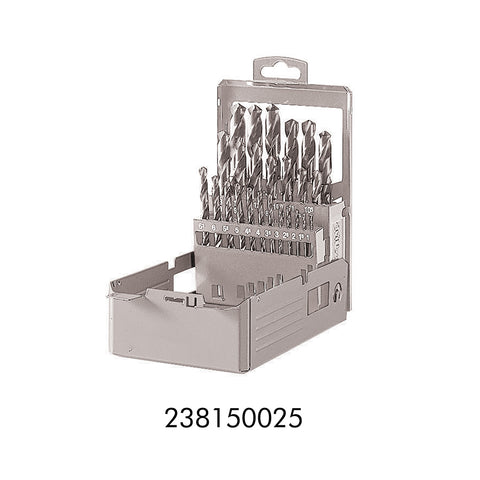 Assortimento di punte rettificate bianche in box di metallo