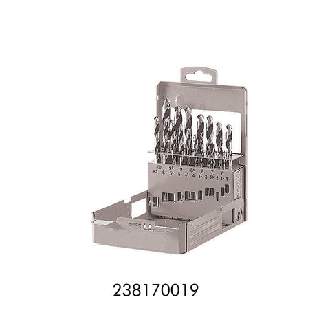 Assortimento di punte fresate in box di metallo