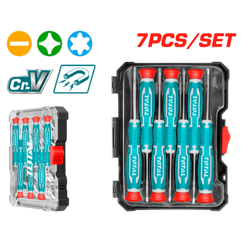 Set 7 giraviti di precisione in box