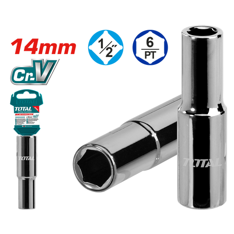 Chiavi a bussola lunga da 1/2” con bocca esagonale