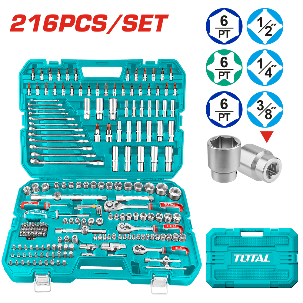 Set di Utensili Manuali in Valigetta da 216 Pezzi
