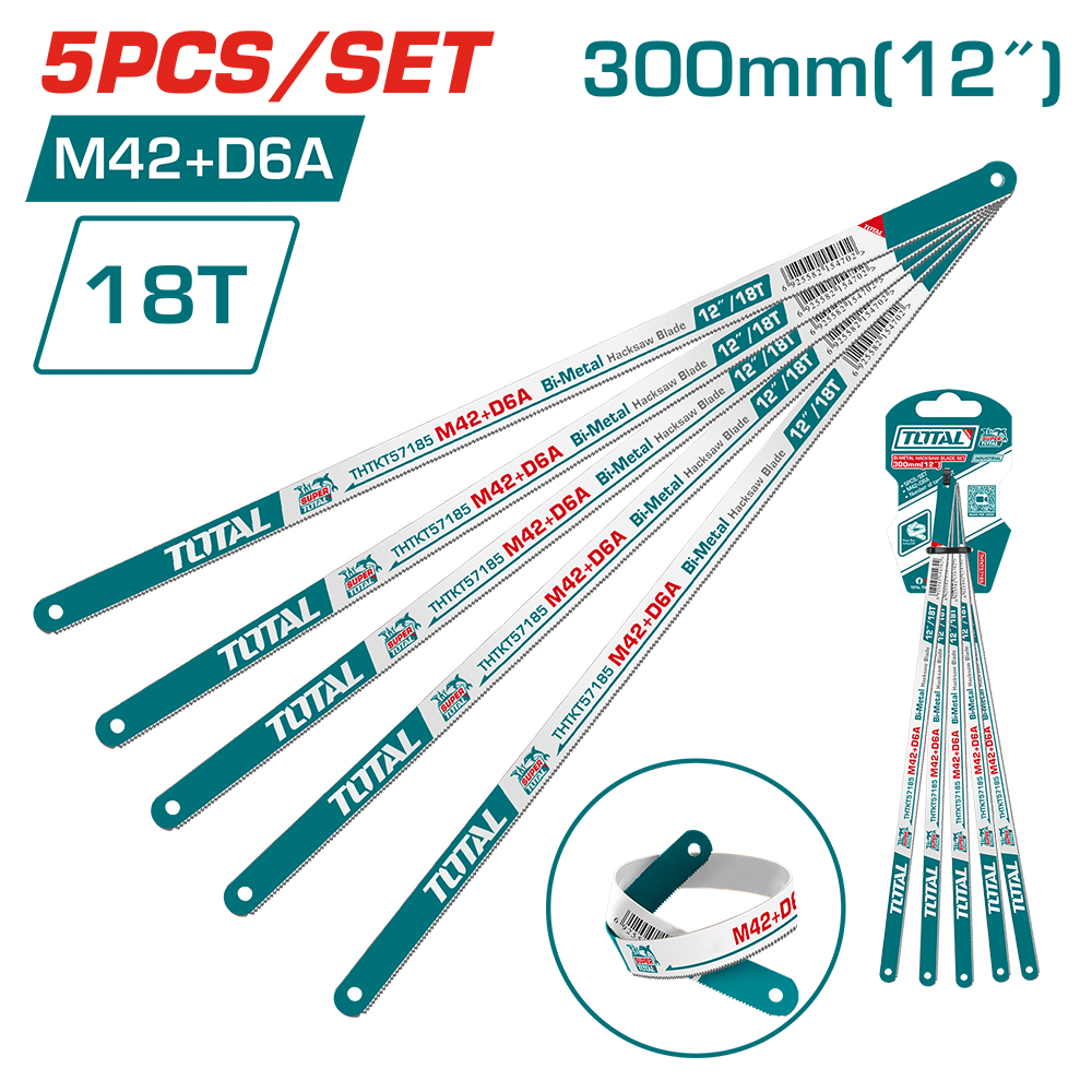 Lama bimetallica per seghetto 300 mm 18 denti