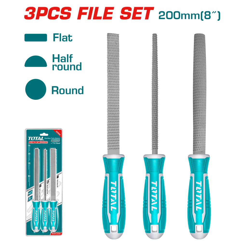 Set 3 raspe con impugnatura
