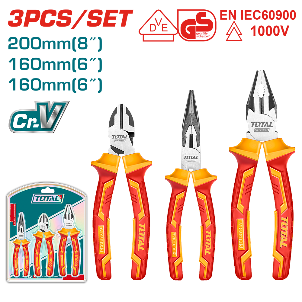 Set 3 pinze isolate