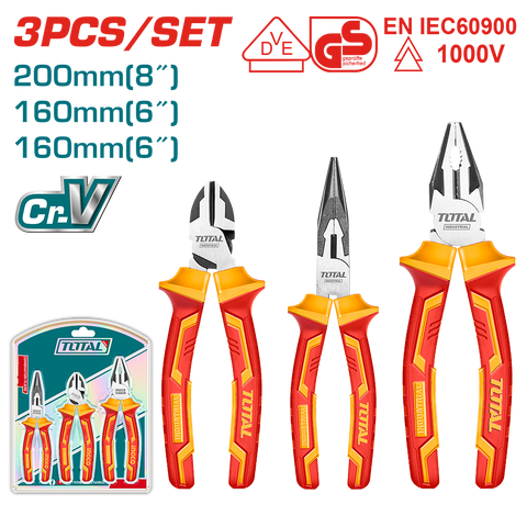 Set 3 pinze isolate