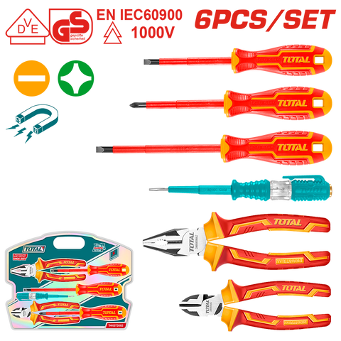 Set 6 utensili assortiti isolati