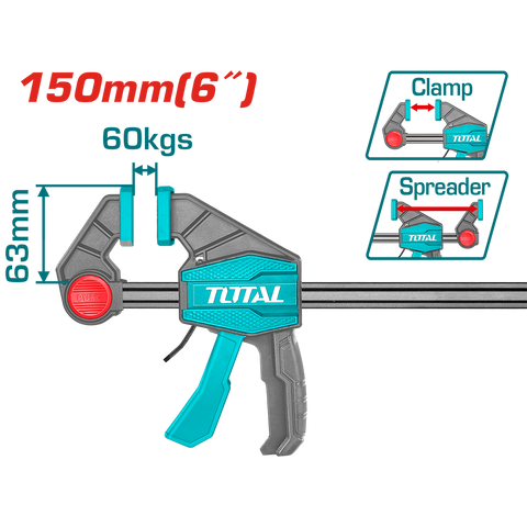 Strettoio rapido ad una mano reversibile - 60kg