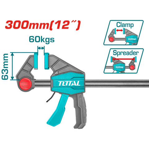 Strettoio rapido ad una mano reversibile - 60kg