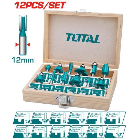 Set frese per legno  gambo 12mm