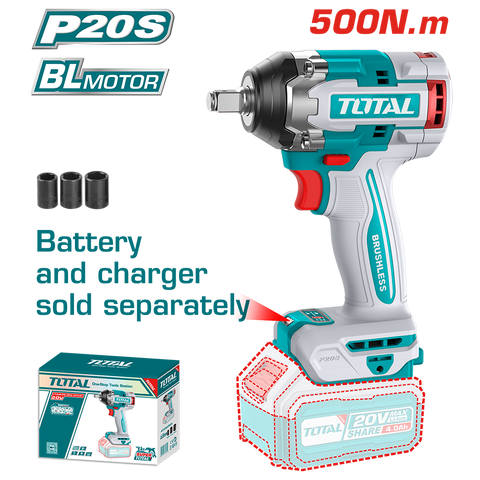 Avvitatore ad Impulsi 20V, 1/2", 500 Nm - Solo Corpo Macchina