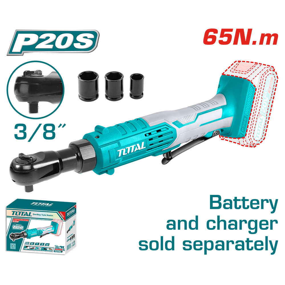 Cricchetto 3/8" a Batteria, 20 V