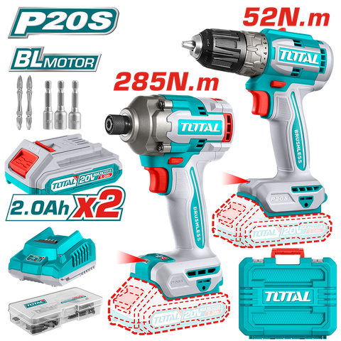 Set Avvitatore e Avvitatore a Massa Battente con Attacco 1/4", 20V