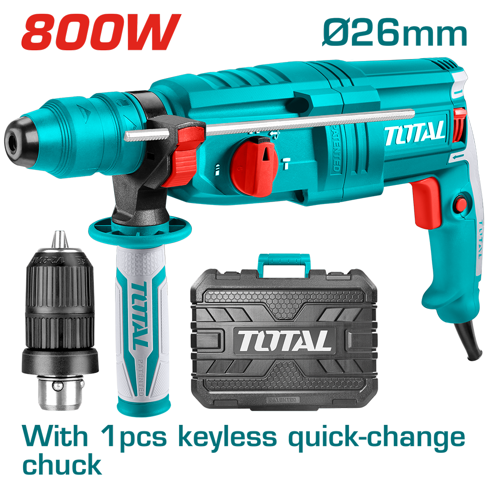 Martello Tassellatore 800 W, Ø 26 mm