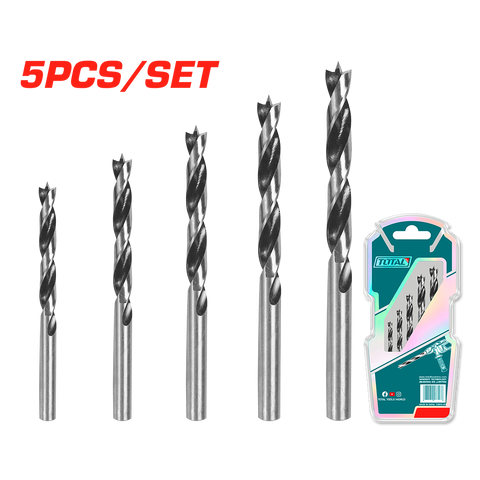 Set 5 punte per legno