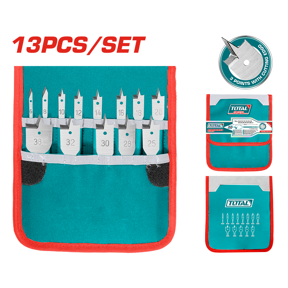 Set 13 mecchie per legno