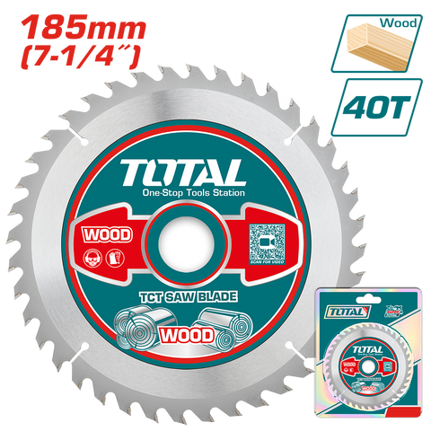 Disco Taglio Legno per Seghe Circolari - 185 mm, 40 Denti