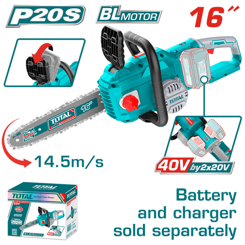 Motosega a Batteria 40V, 40 cm , SOLO CORPO MACCHINA