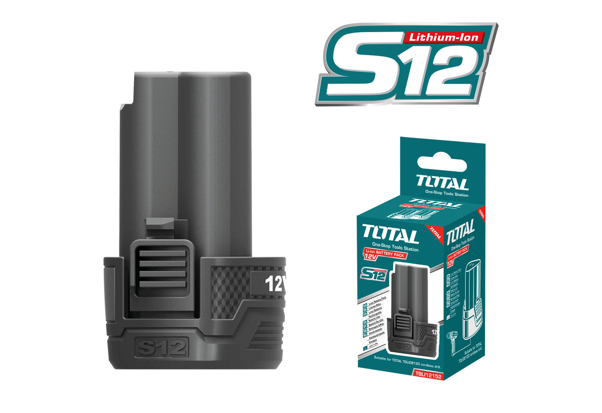 Batteria al Litio 12V 1,5Ah per Elettroutensili Total
