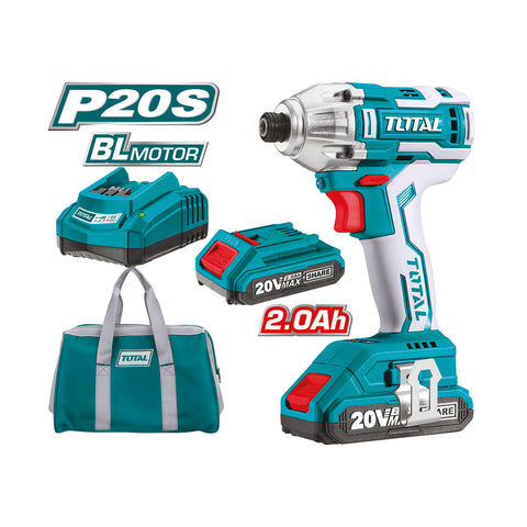 Avvitatore a massa battente 20V, motore brushless, attacco 1/4"