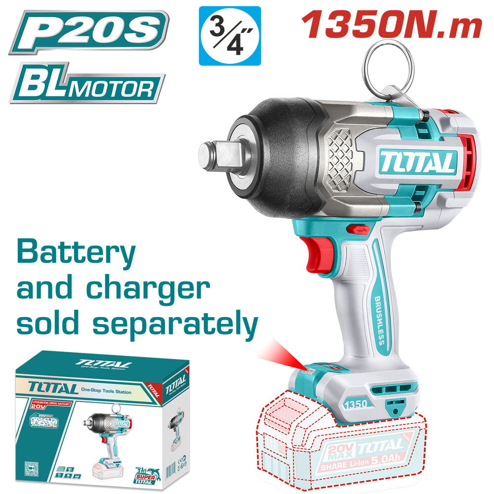 AVVITATORE A IMPULSI 3/4" BL 20V - SOLO CORPO MACCHINA