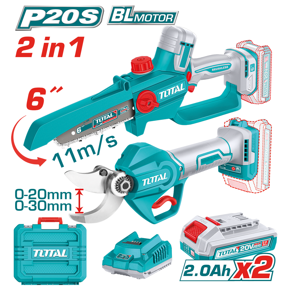 Set Cesoia + Potatore a Batteria 20V