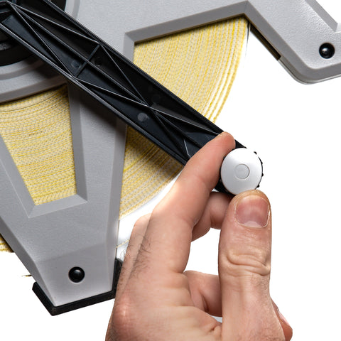 Rotella metrica INECO LONG FIBER con nastro in fibra ad avvolgimento rapido 100 mt